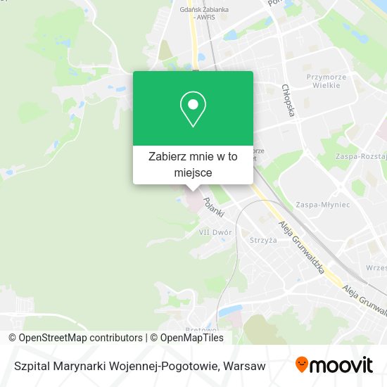 Mapa Szpital Marynarki Wojennej-Pogotowie