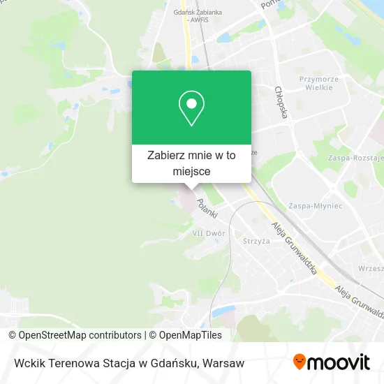 Mapa Wckik Terenowa Stacja w Gdańsku