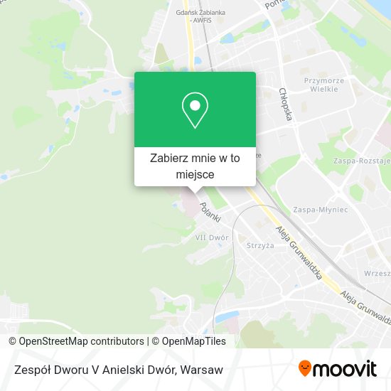 Mapa Zespół Dworu V Anielski Dwór