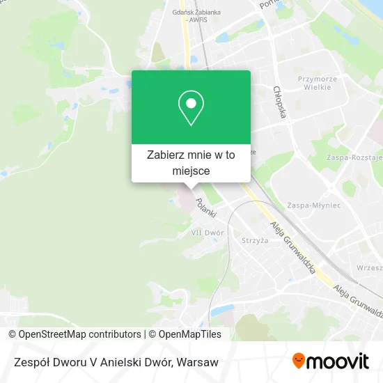 Mapa Zespół Dworu V Anielski Dwór