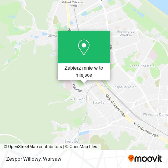 Mapa Zespół Willowy