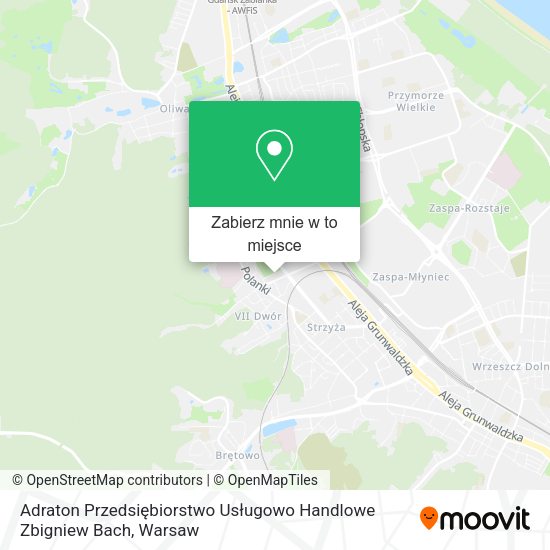 Mapa Adraton Przedsiębiorstwo Usługowo Handlowe Zbigniew Bach