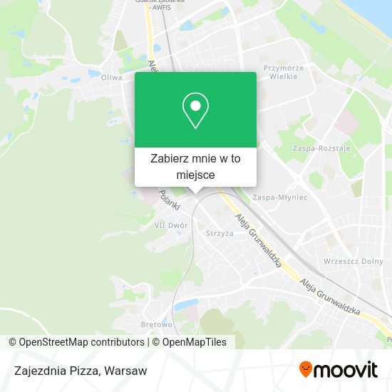 Mapa Zajezdnia Pizza