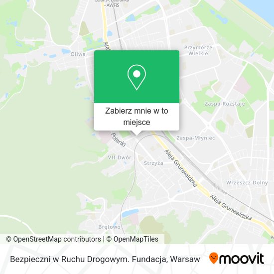 Mapa Bezpieczni w Ruchu Drogowym. Fundacja