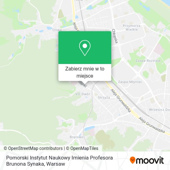 Mapa Pomorski Instytut Naukowy Imienia Profesora Brunona Synaka