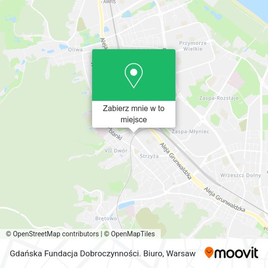 Mapa Gdańska Fundacja Dobroczynności. Biuro