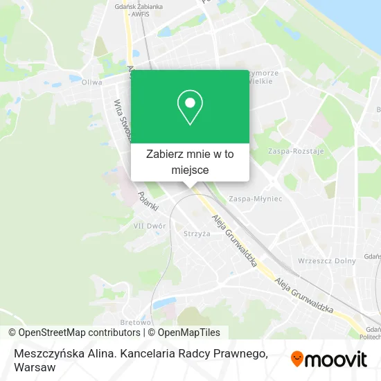 Mapa Meszczyńska Alina. Kancelaria Radcy Prawnego