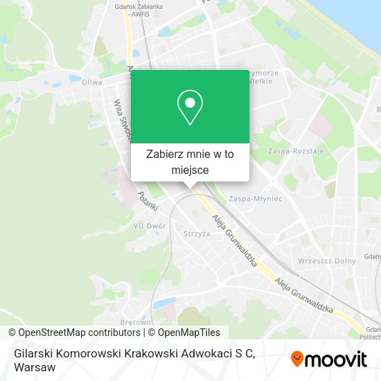 Mapa Gilarski Komorowski Krakowski Adwokaci S C