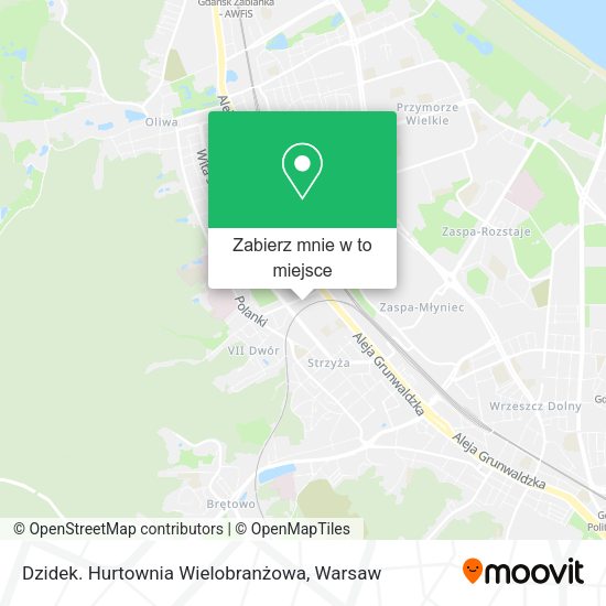 Mapa Dzidek. Hurtownia Wielobranżowa