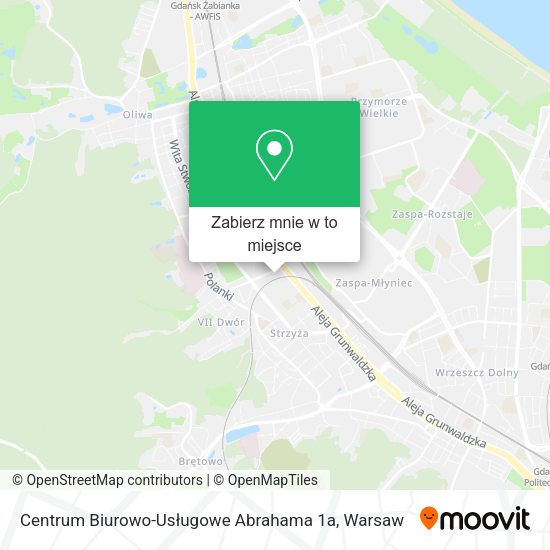 Mapa Centrum Biurowo-Usługowe Abrahama 1a