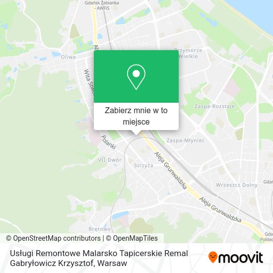 Mapa Usługi Remontowe Malarsko Tapicerskie Remal Gabryłowicz Krzysztof