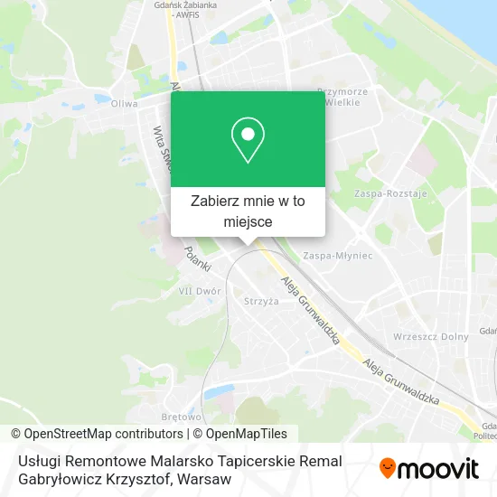 Mapa Usługi Remontowe Malarsko Tapicerskie Remal Gabryłowicz Krzysztof