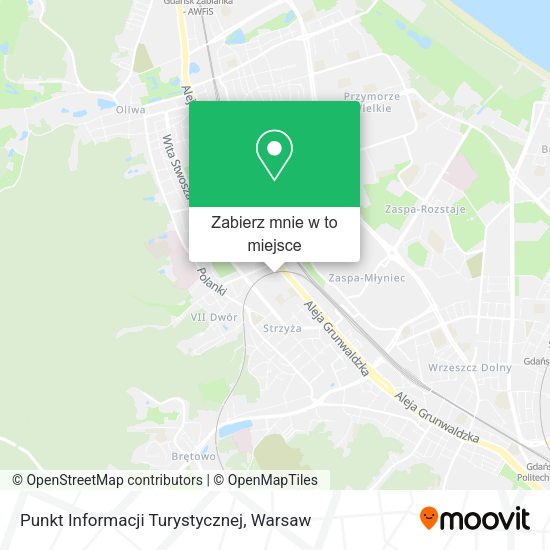 Mapa Punkt Informacji Turystycznej