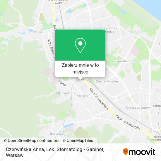 Mapa Czerwińska Anna, Lek. Stomatolog - Gabinet