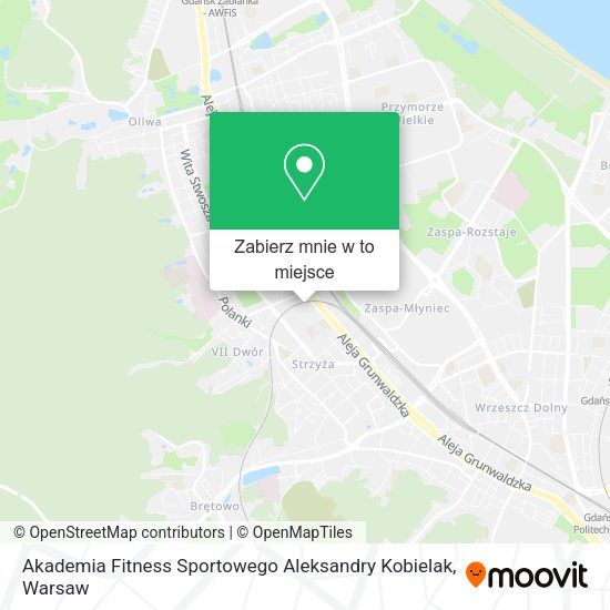 Mapa Akademia Fitness Sportowego Aleksandry Kobielak