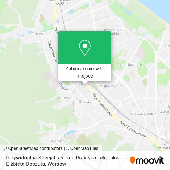 Mapa Indywidualna Specjalistyczna Praktyka Lekarska Elżbieta Daszuta