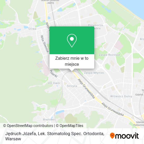 Mapa Jędruch Józefa, Lek. Stomatolog Spec. Ortodonta