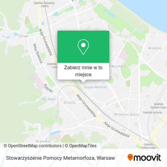 Mapa Stowarzyszenie Pomocy Metamorfoza