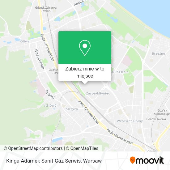 Mapa Kinga Adamek Sanit-Gaz Serwis