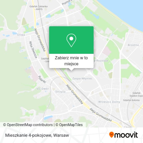 Mapa Mieszkanie 4-pokojowe