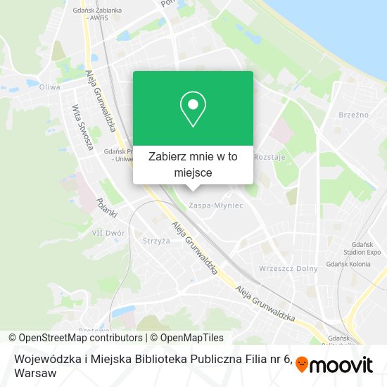 Mapa Wojewódzka i Miejska Biblioteka Publiczna Filia nr 6