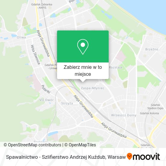 Mapa Spawalnictwo - Szlifierstwo Andrzej Kuźdub