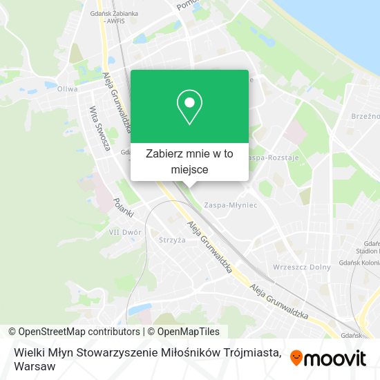 Mapa Wielki Młyn Stowarzyszenie Miłośników Trójmiasta