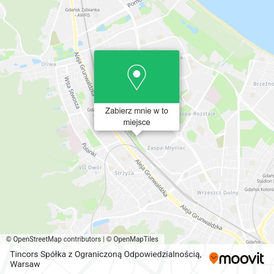 Mapa Tincors Spółka z Ograniczoną Odpowiedzialnością