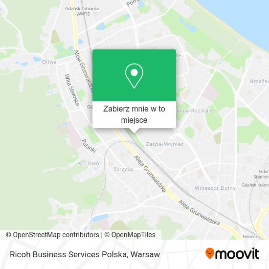 Mapa Ricoh Business Services Polska