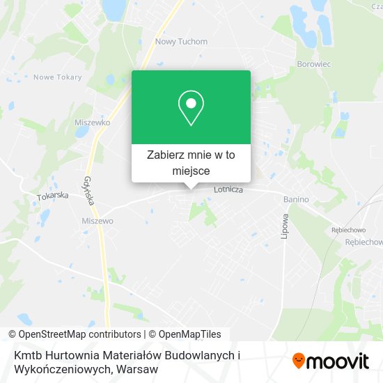 Mapa Kmtb Hurtownia Materiałów Budowlanych i Wykończeniowych