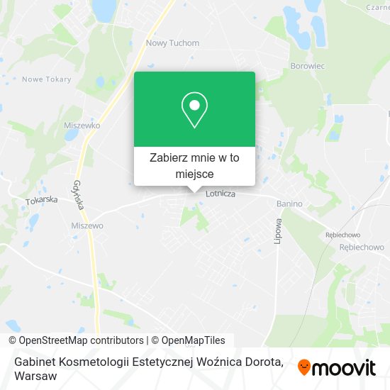 Mapa Gabinet Kosmetologii Estetycznej Woźnica Dorota