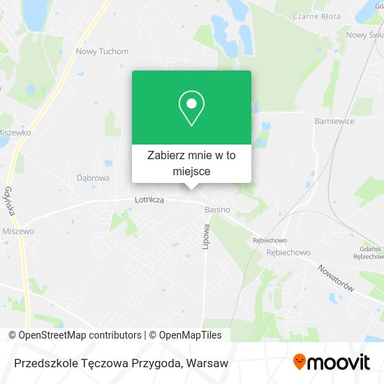 Mapa Przedszkole Tęczowa Przygoda