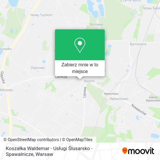 Mapa Koszałka Waldemar - Usługi Ślusarsko - Spawalnicze