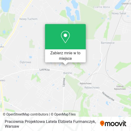 Mapa Pracownia Projektowa Latela Elzbieta Furmanczyk