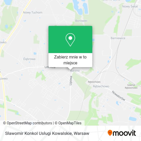 Mapa Sławomir Konkol Usługi Kowalskie