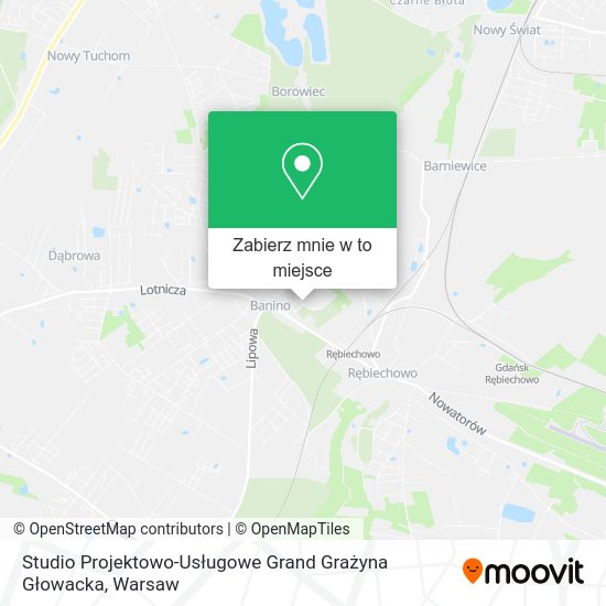 Mapa Studio Projektowo-Usługowe Grand Grażyna Głowacka