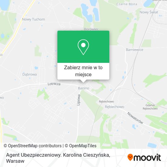 Mapa Agent Ubezpieczeniowy. Karolina Cieszyńska