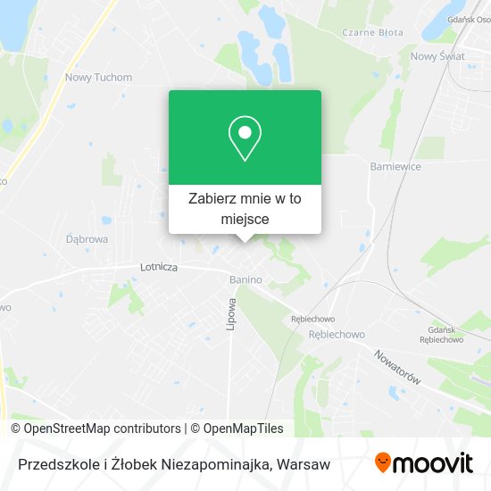 Mapa Przedszkole i Żłobek Niezapominajka