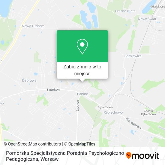 Mapa Pomorska Specjalistyczna Poradnia Psychologiczno Pedagogiczna