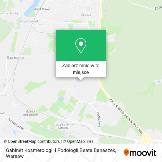 Mapa Gabinet Kosmetologii i Podologii Beata Banaszek