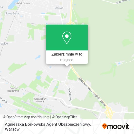 Mapa Agnieszka Borkowska Agent Ubezpieczeniowy