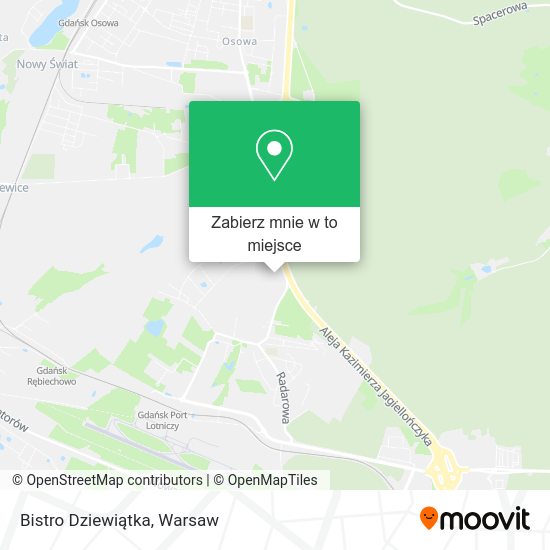 Mapa Bistro Dziewiątka