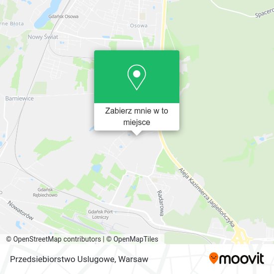 Mapa Przedsiebiorstwo Uslugowe