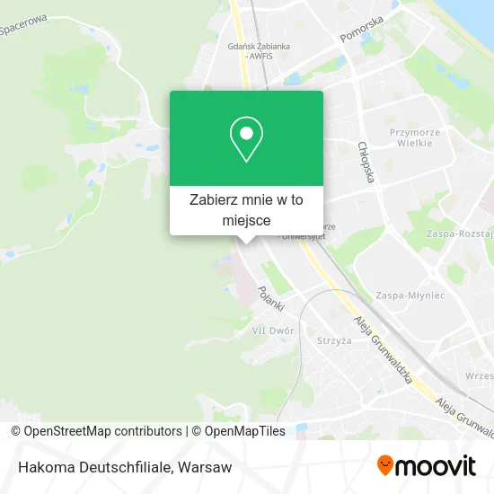 Mapa Hakoma Deutschfiliale