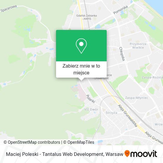 Mapa Maciej Poleski - Tantalus Web Development