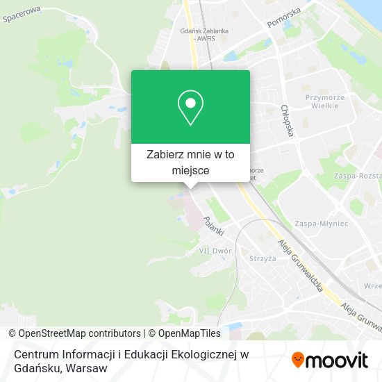 Mapa Centrum Informacji i Edukacji Ekologicznej w Gdańsku