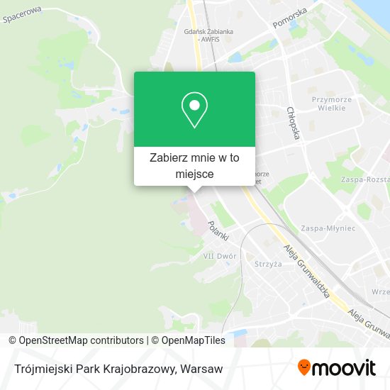 Mapa Trójmiejski Park Krajobrazowy