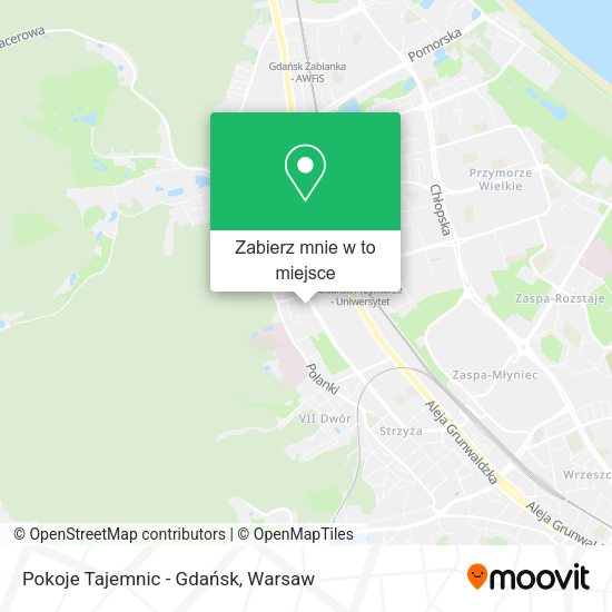 Mapa Pokoje Tajemnic - Gdańsk