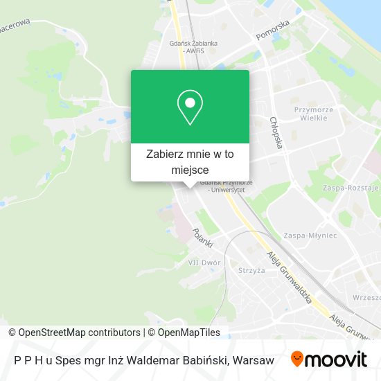 Mapa P P H u Spes mgr Inż Waldemar Babiński