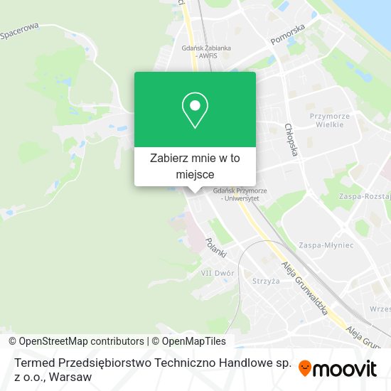 Mapa Termed Przedsiębiorstwo Techniczno Handlowe sp. z o.o.